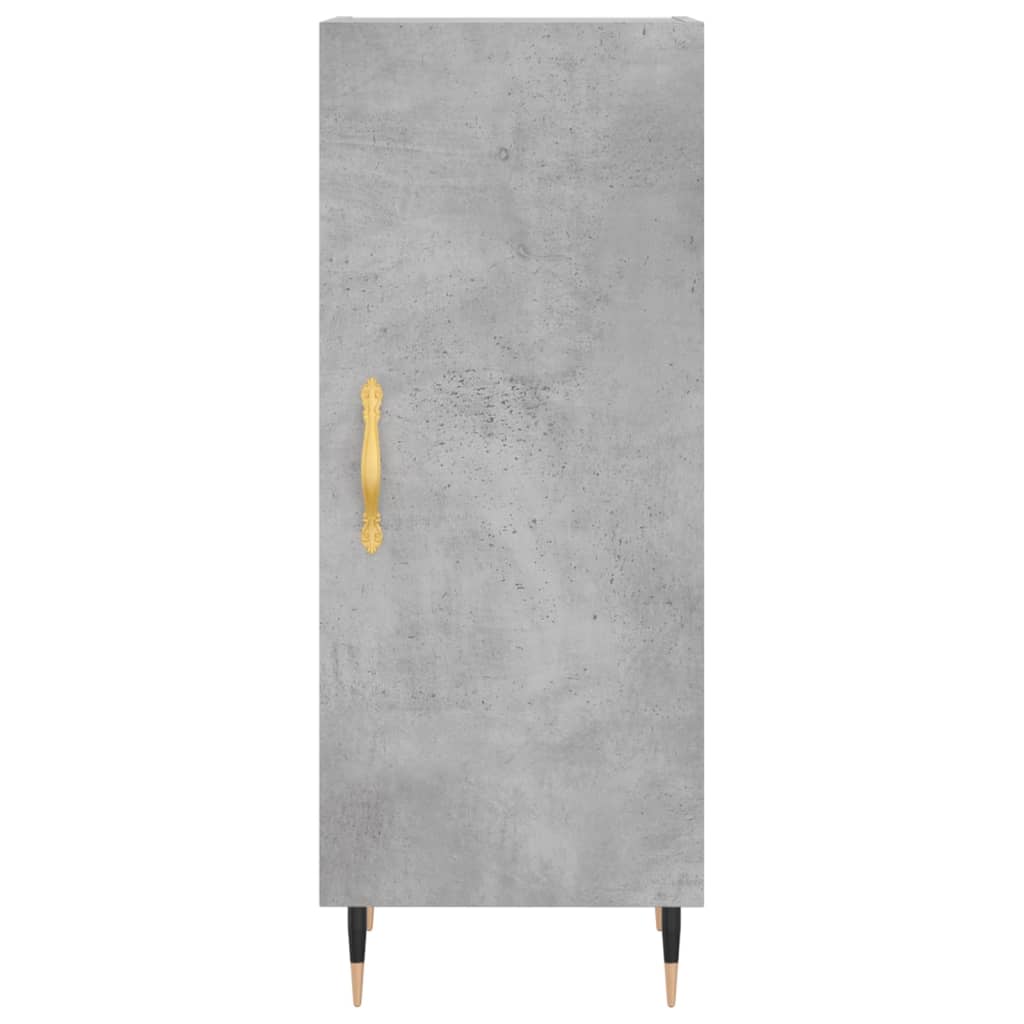 Příborník Betonově Šedý 34,5 X 34 X 90 Cm Kompozitní Dřevo
