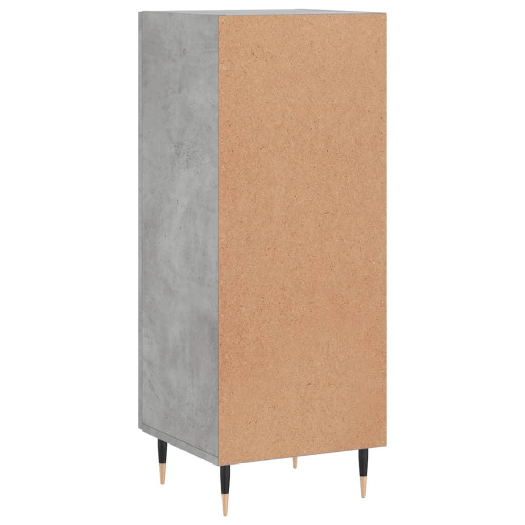 Příborník Betonově Šedý 34,5 X 34 X 90 Cm Kompozitní Dřevo