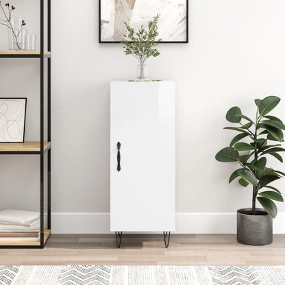 Příborník Betonově Šedý 34,5 X 34 X 90 Cm Kompozitní Dřevo