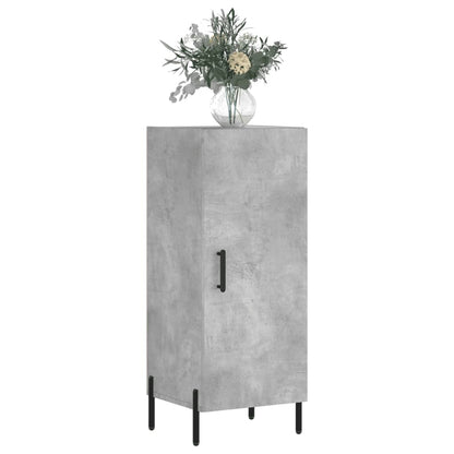 Příborník Betonově Šedý 34,5 X 34 X 90 Cm Kompozitní Dřevo