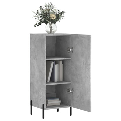 Příborník Betonově Šedý 34,5 X 34 X 90 Cm Kompozitní Dřevo