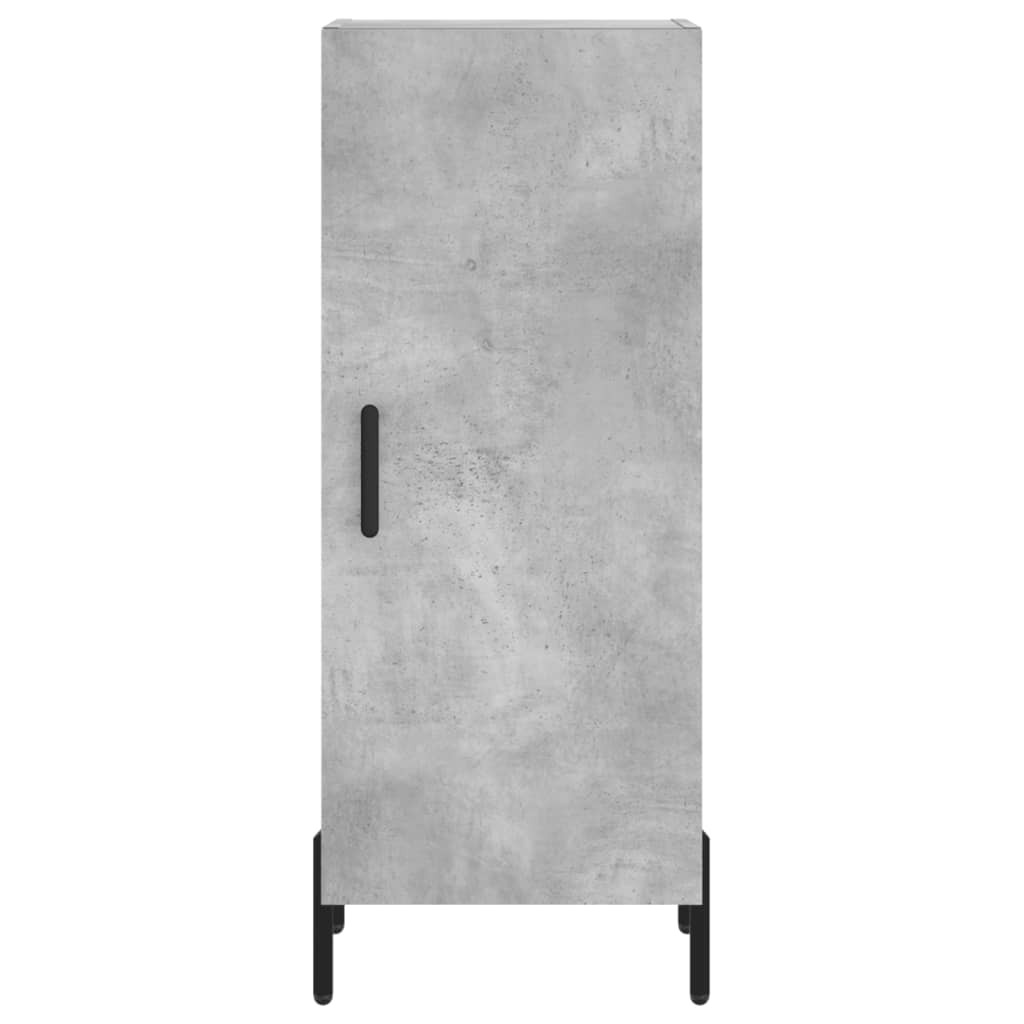 Příborník Betonově Šedý 34,5 X 34 X 90 Cm Kompozitní Dřevo