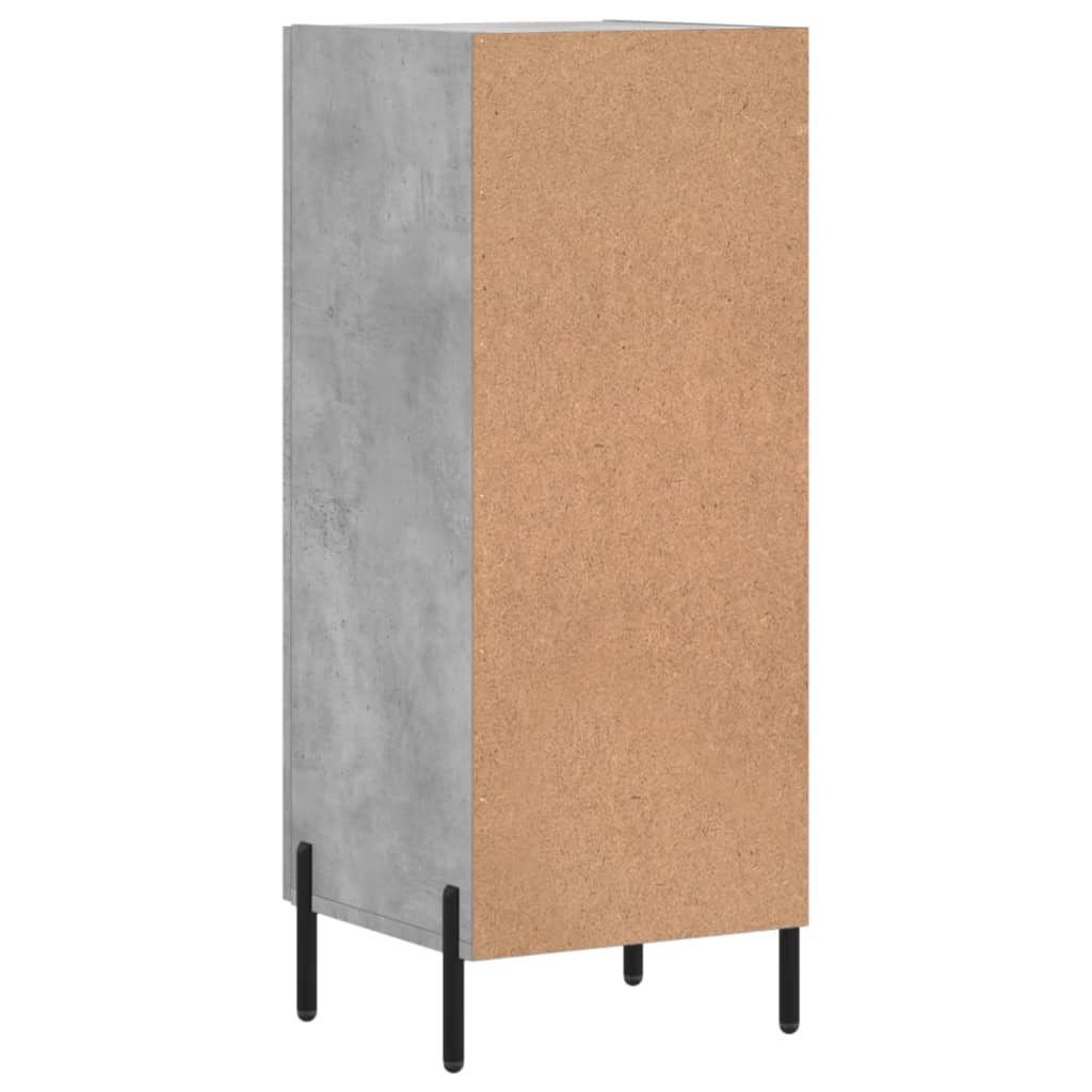 Příborník Betonově Šedý 34,5 X 34 X 90 Cm Kompozitní Dřevo