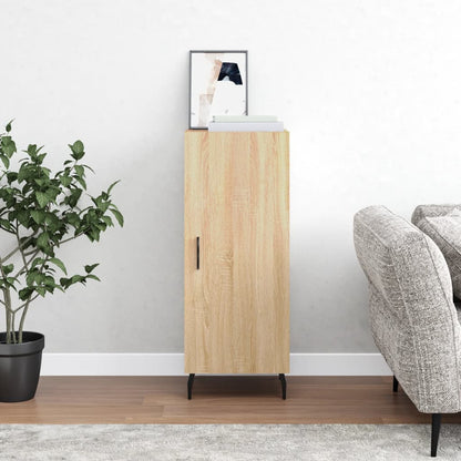 Příborník Šedý Sonoma 34,5 X 34 X 90 Cm Kompozitní Dřevo