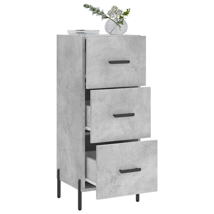 Příborník Betonově Šedý 34,5 X 34 X 90 Cm Kompozitní Dřevo
