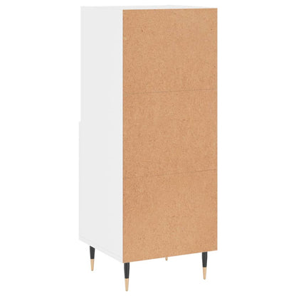 Příborník Bílý S Vysokým Leskem 34,5X34X90 Cm Kompozitní Dřevo