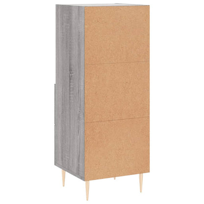 Příborník Šedý Sonoma 34,5 X 34 X 90 Cm Kompozitní Dřevo