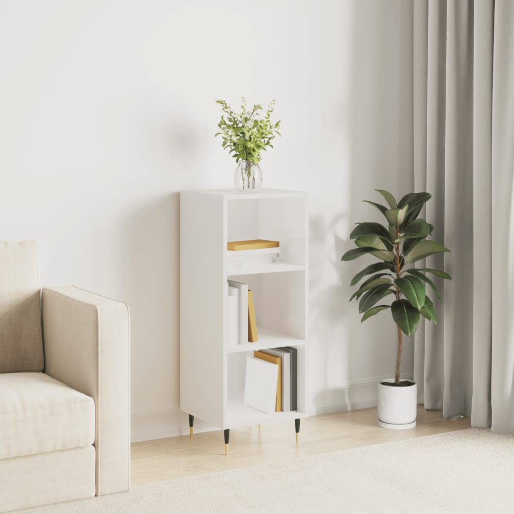 Příborník Šedý Sonoma 34,5 X 32,5 X 90 Cm Kompozitní Dřevo