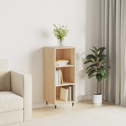 Příborník Šedý Sonoma 34,5 X 32,5 X 90 Cm Kompozitní Dřevo