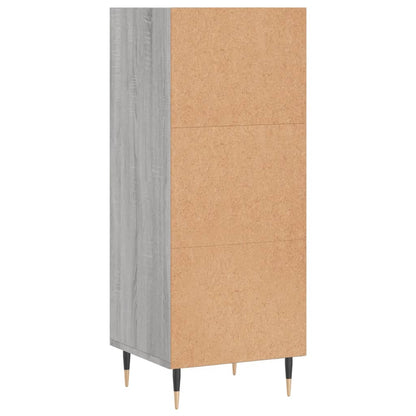 Příborník Šedý Sonoma 34,5 X 32,5 X 90 Cm Kompozitní Dřevo