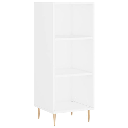 Příborník Bílý 34,5 X 32,5 X 90 Cm Kompozitní Dřevo