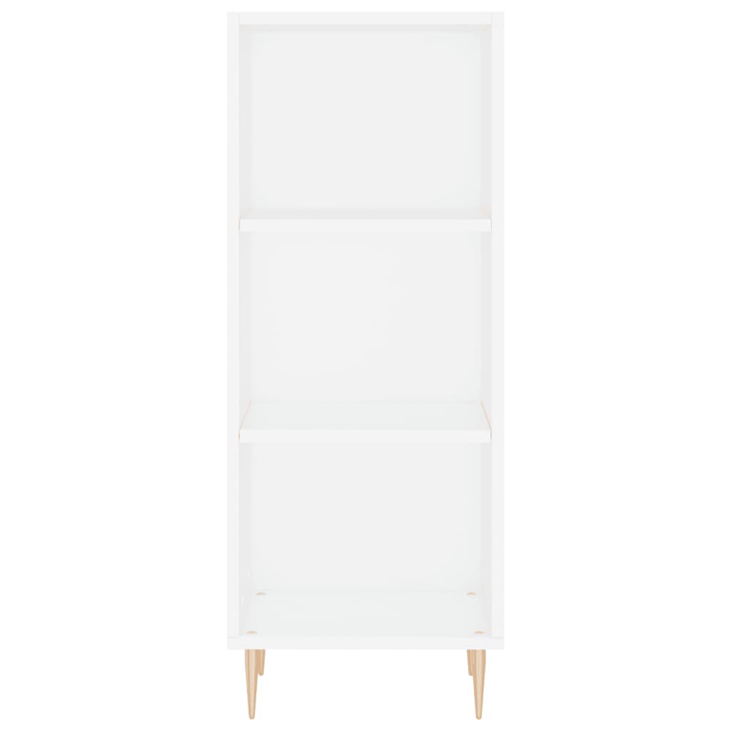 Příborník Bílý 34,5 X 32,5 X 90 Cm Kompozitní Dřevo