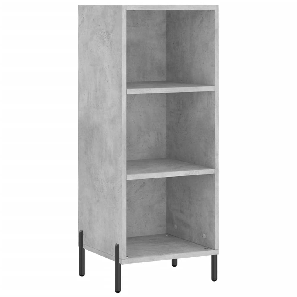 Příborník Betonově Šedý 34,5 X 32,5 X 90 Cm Kompozitní Dřevo