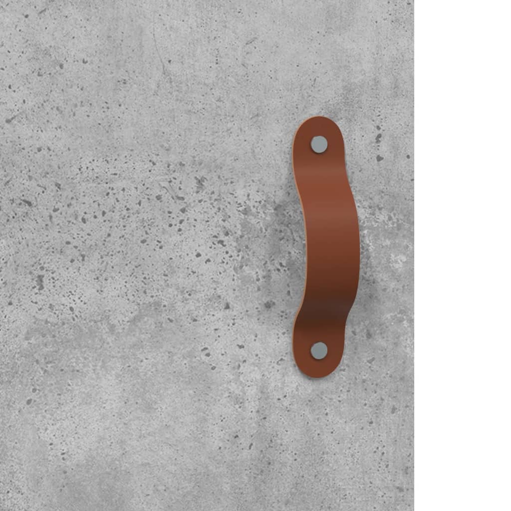 Příborník Betonově Šedý 34,5 X 34 X 90 Cm Kompozitní Dřevo