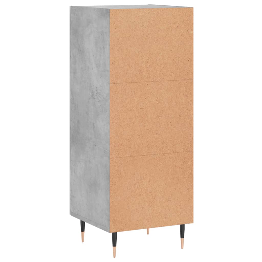 Příborník Betonově Šedý 34,5 X 34 X 90 Cm Kompozitní Dřevo