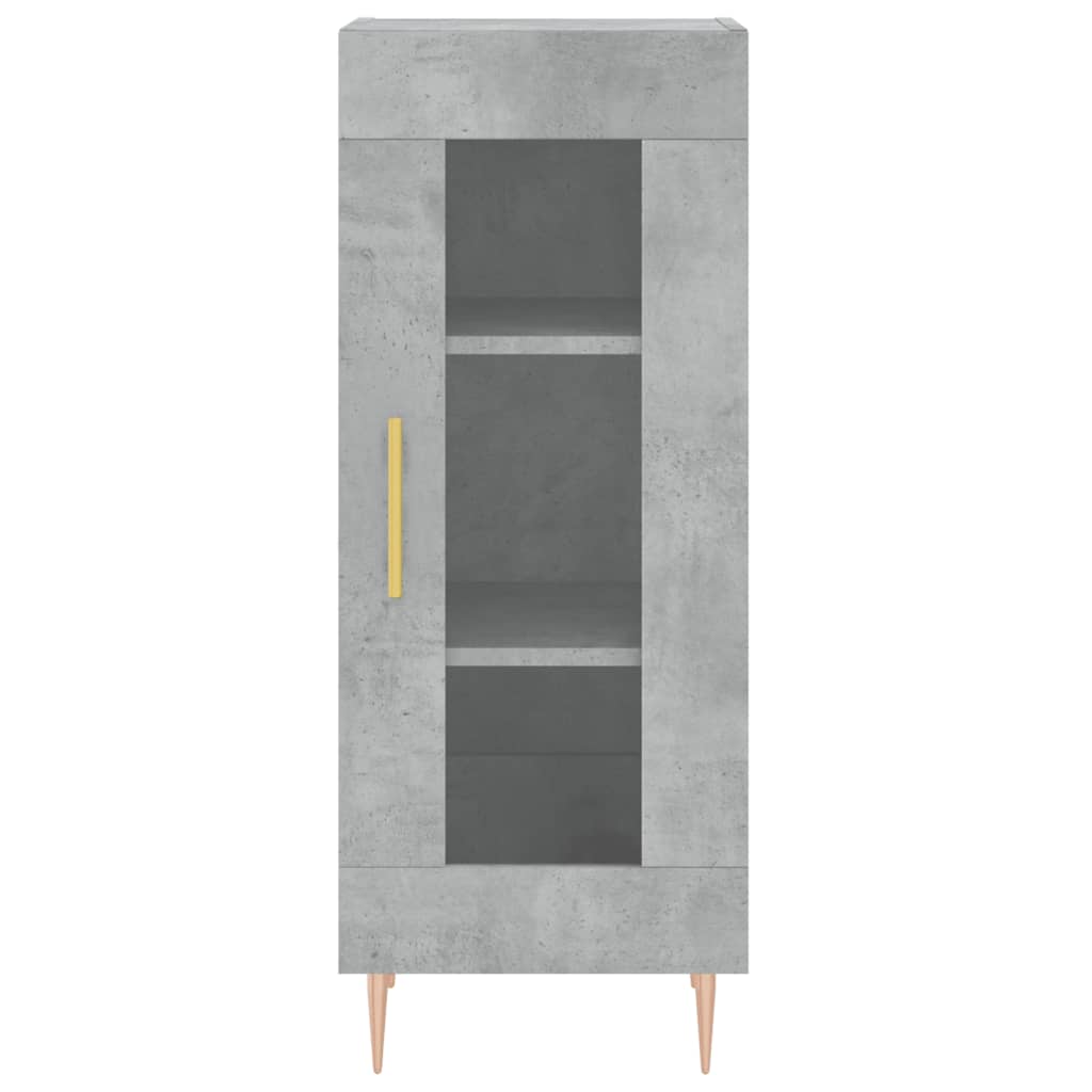 Příborník Betonově Šedý 34,5 X 34 X 90 Cm Kompozitní Dřevo