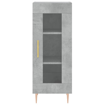 Příborník Betonově Šedý 34,5 X 34 X 90 Cm Kompozitní Dřevo