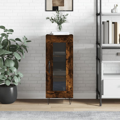 Příborník Černý 34,5 X 34 X 90 Cm Kompozitní Dřevo