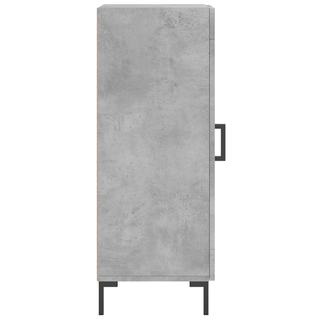 Příborník Betonově Šedý 34,5 X 34 X 90 Cm Kompozitní Dřevo