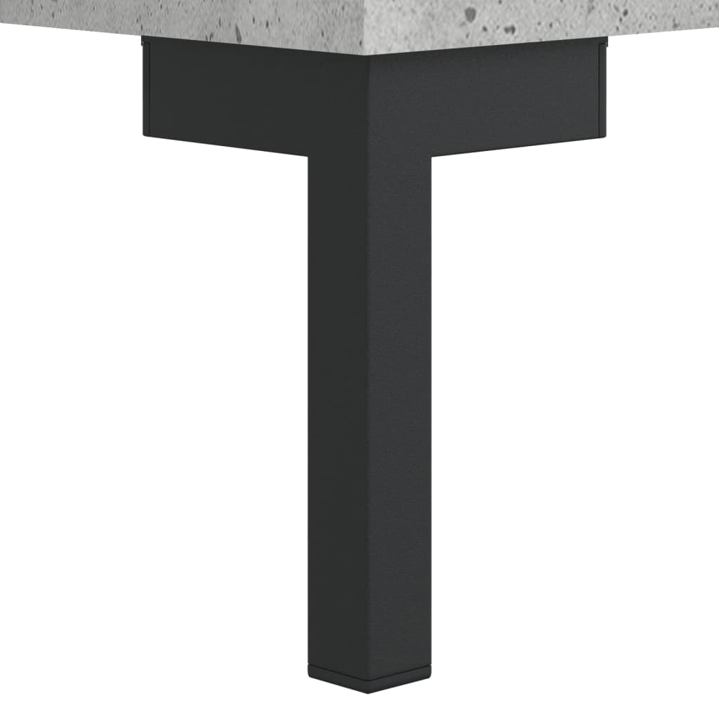 Příborník Betonově Šedý 34,5 X 34 X 90 Cm Kompozitní Dřevo