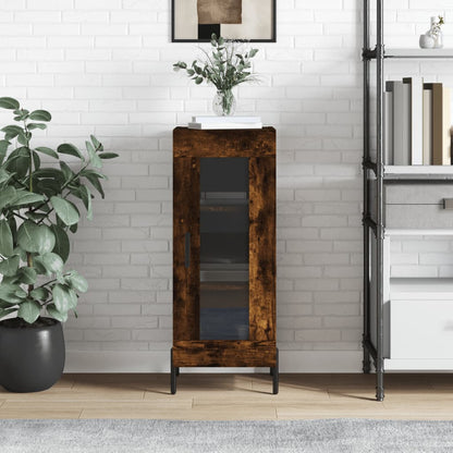 Příborník Bílý S Vysokým Leskem 34,5X34X90 Cm Kompozitní Dřevo