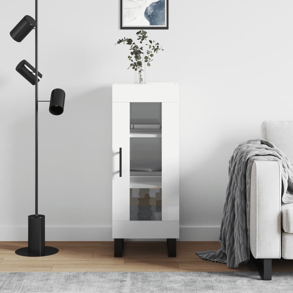 Příborník 34,5 X 34 X 90 Cm Kompozitní Dřevo