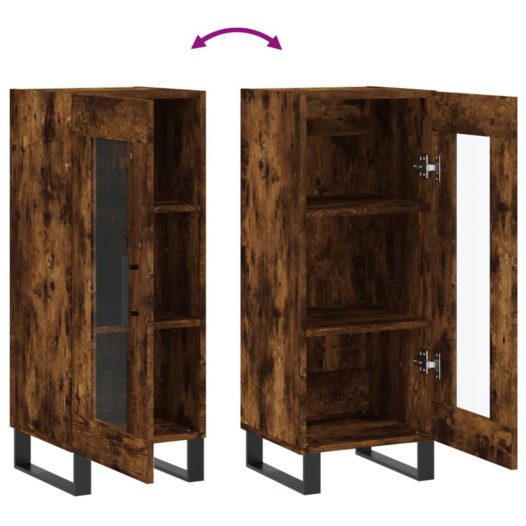 Příborník 34,5 X 34 X 90 Cm Kompozitní Dřevo