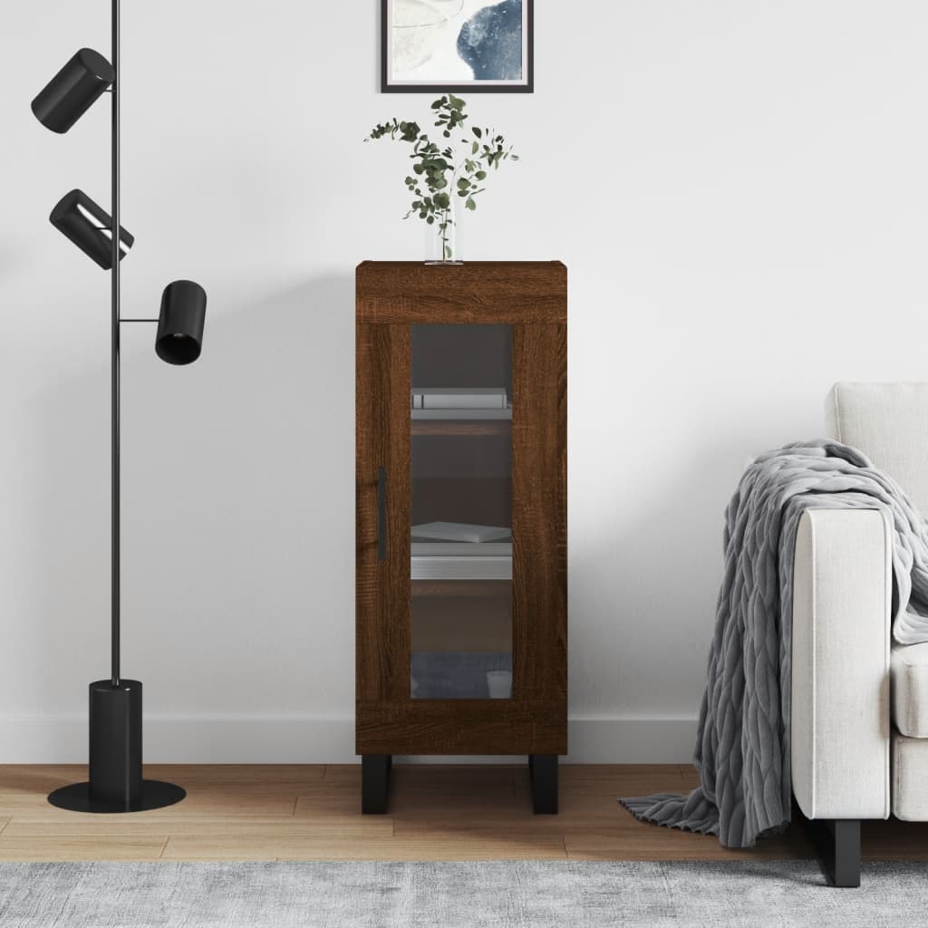 Příborník 34,5 X 34 X 90 Cm Kompozitní Dřevo