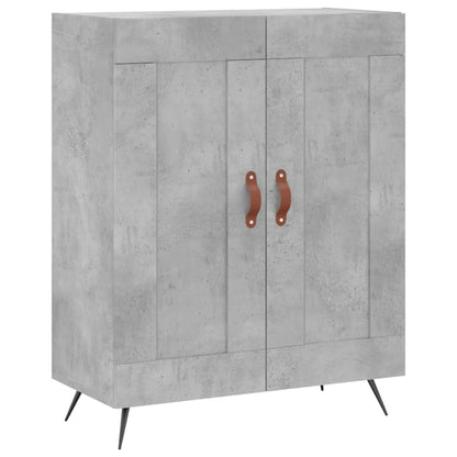 Příborník Betonově Šedý 69,5 X 34 X 90 Cm Kompozitní Dřevo