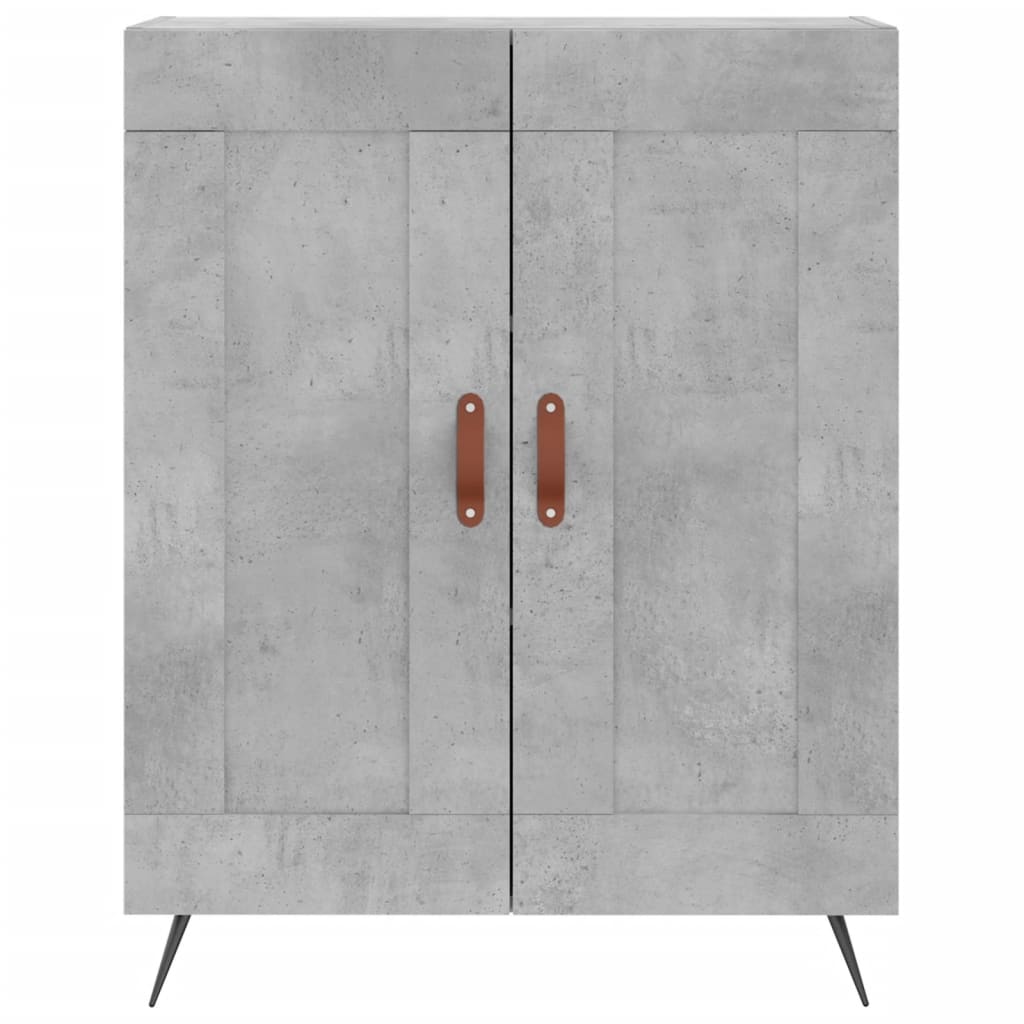 Příborník Betonově Šedý 69,5 X 34 X 90 Cm Kompozitní Dřevo