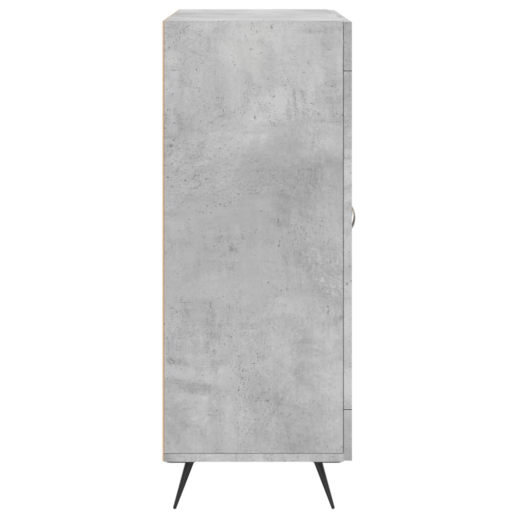 Příborník Betonově Šedý 69,5 X 34 X 90 Cm Kompozitní Dřevo