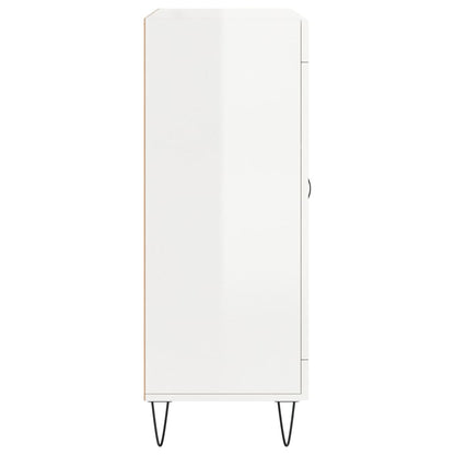 Příborník Bílý S Vysokým Leskem 69,5X34X90 Cm Kompozitní Dřevo