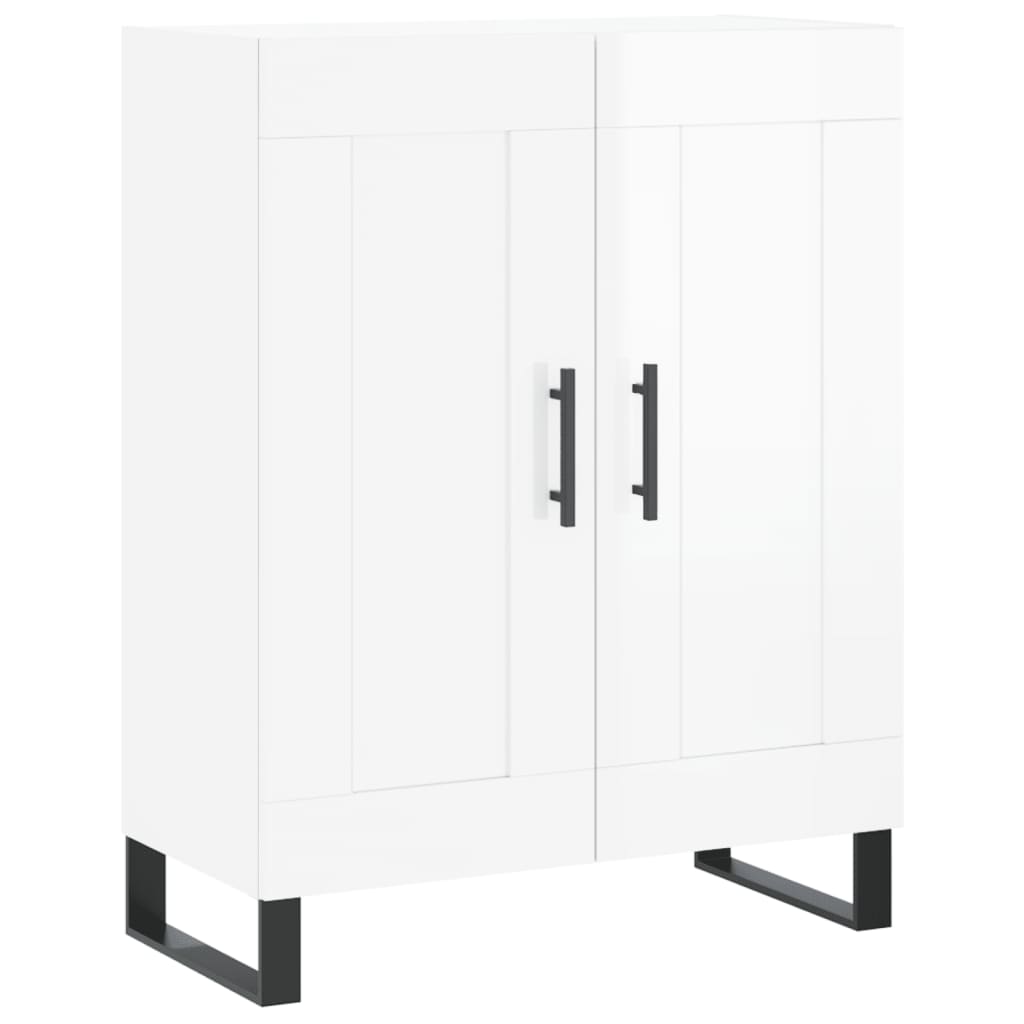 Příborník Bílý S Vysokým Leskem 69,5X34X90 Cm Kompozitní Dřevo