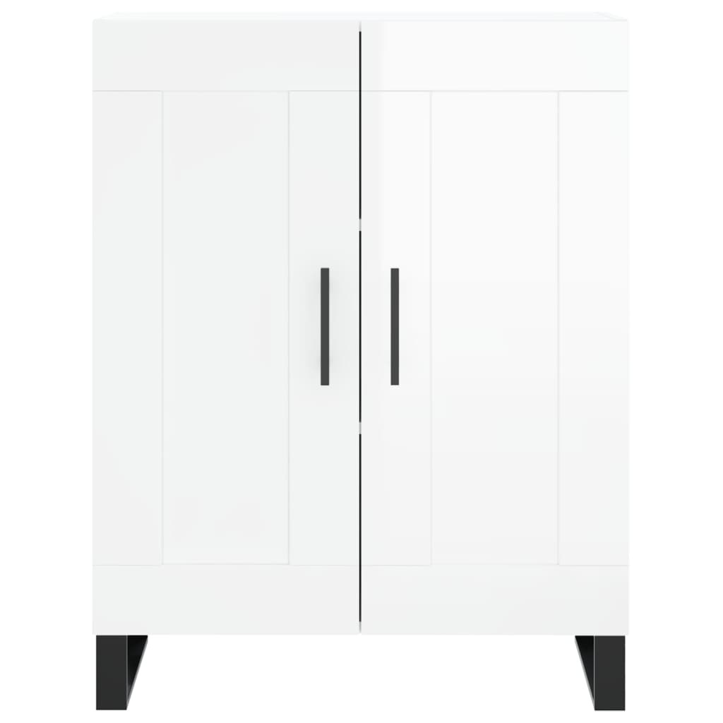 Příborník Bílý S Vysokým Leskem 69,5X34X90 Cm Kompozitní Dřevo