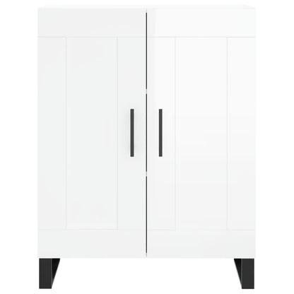 Příborník Bílý S Vysokým Leskem 69,5X34X90 Cm Kompozitní Dřevo