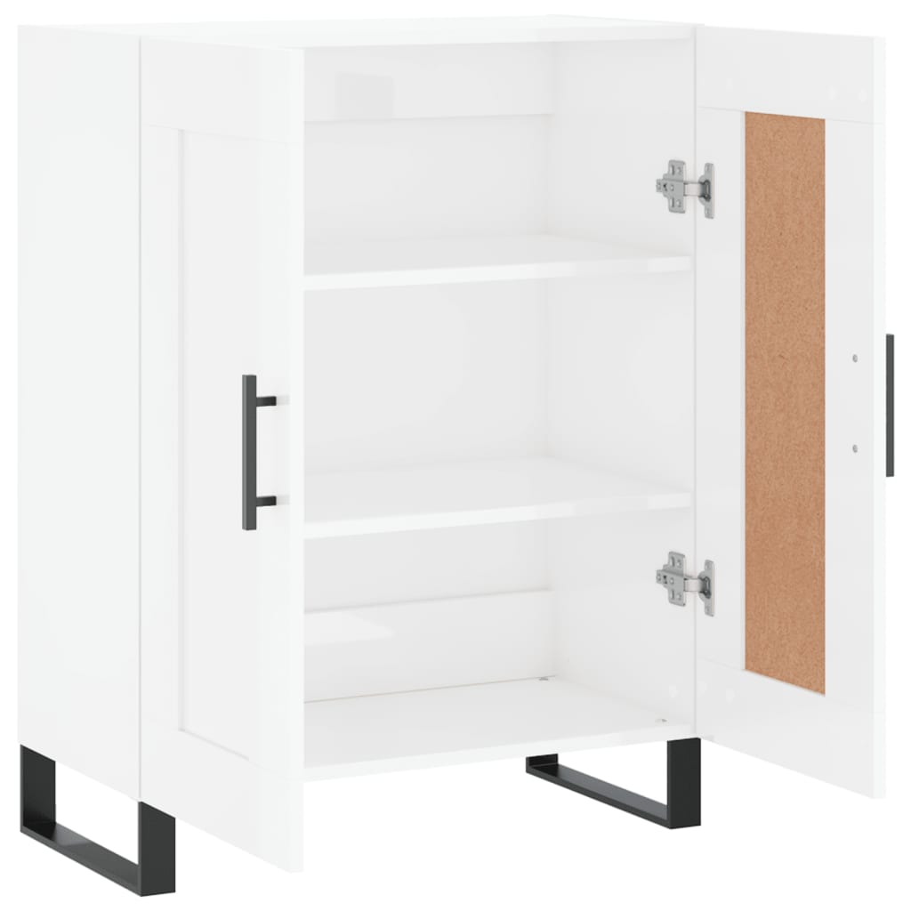 Příborník Bílý S Vysokým Leskem 69,5X34X90 Cm Kompozitní Dřevo