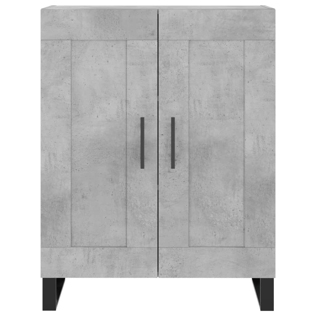Příborník Betonově Šedý 69,5 X 34 X 90 Cm Kompozitní Dřevo