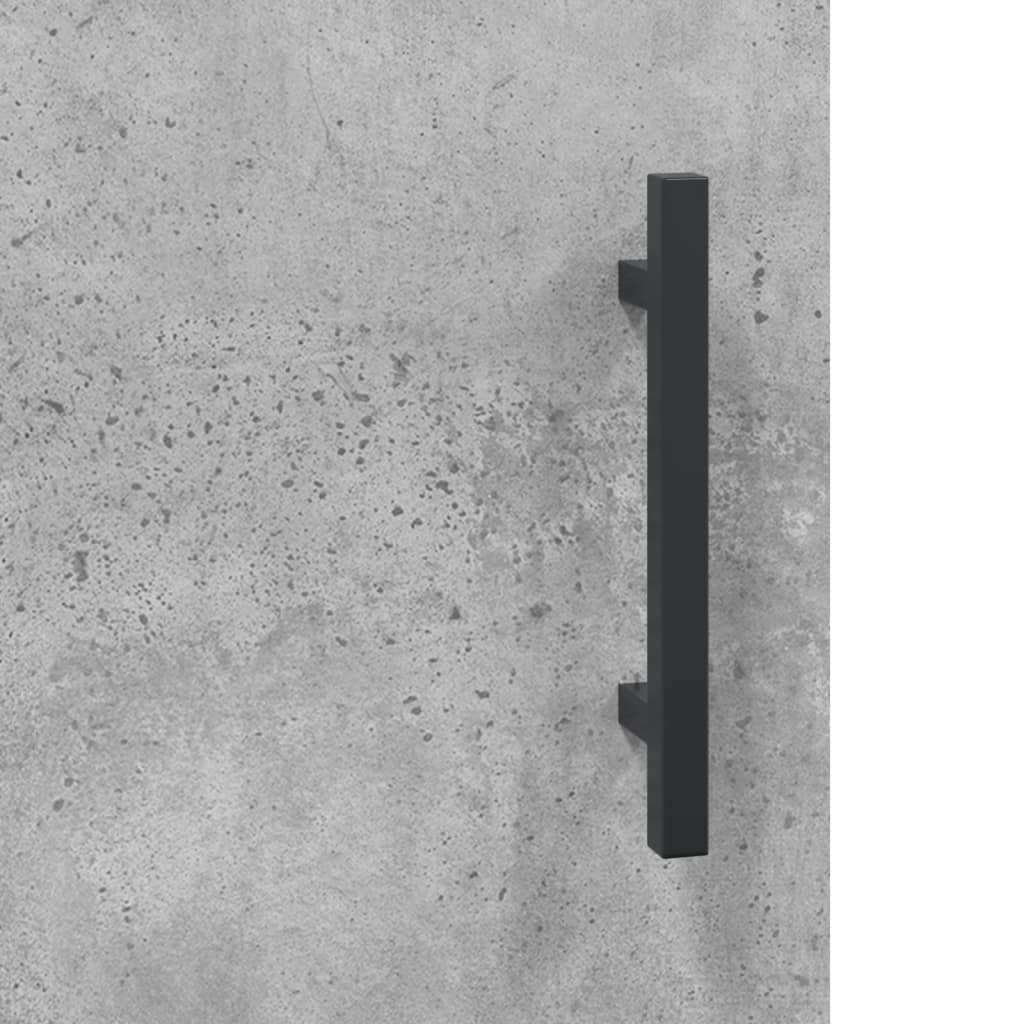 Příborník Betonově Šedý 69,5 X 34 X 90 Cm Kompozitní Dřevo