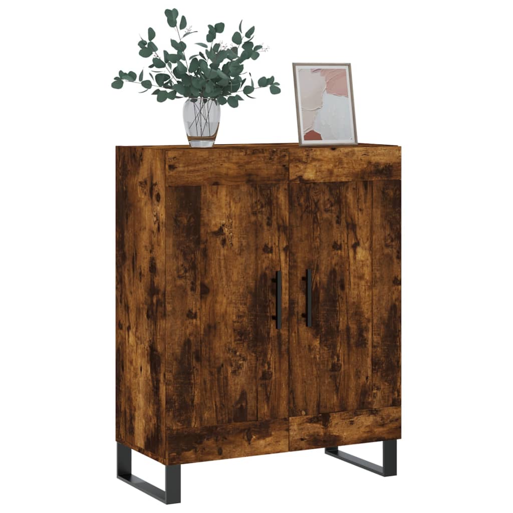 Příborník Kouřový Dub 69,5 X 34 X 90 Cm Kompozitní Dřevo