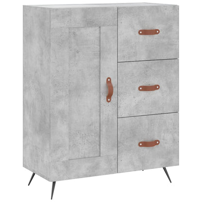 Příborník Betonově Šedý 69,5 X 34 X 90 Cm Kompozitní Dřevo