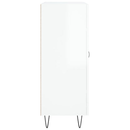 Příborník Bílý S Vysokým Leskem 69,5X34X90 Cm Kompozitní Dřevo