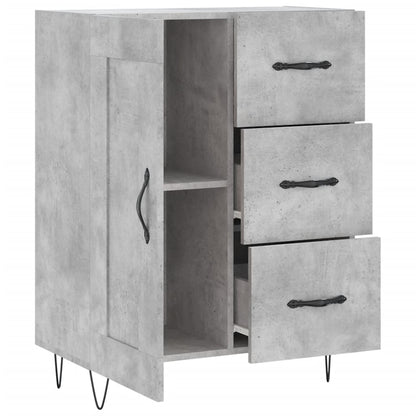 Příborník Betonově Šedý 69,5 X 34 X 90 Cm Kompozitní Dřevo