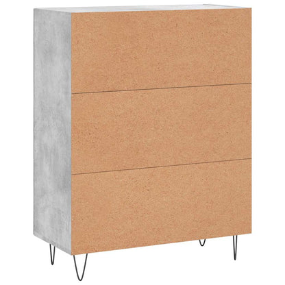 Příborník Betonově Šedý 69,5 X 34 X 90 Cm Kompozitní Dřevo