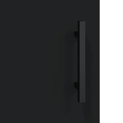 Příborník Černý 69,5 X 34 X 90 Cm Kompozitní Dřevo