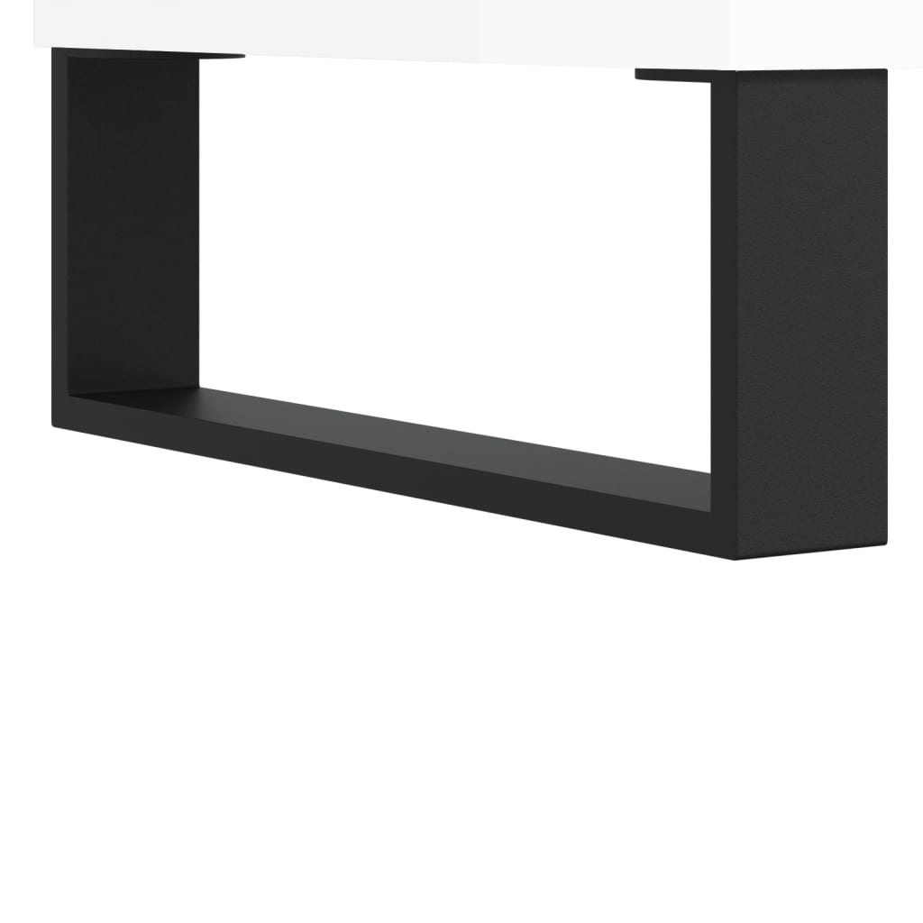 Příborník Bílý S Vysokým Leskem 69,5X34X90 Cm Kompozitní Dřevo