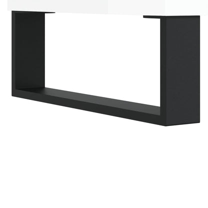 Příborník Bílý S Vysokým Leskem 69,5X34X90 Cm Kompozitní Dřevo