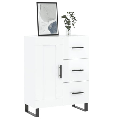Příborník Bílý S Vysokým Leskem 69,5X34X90 Cm Kompozitní Dřevo