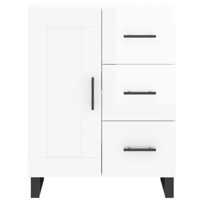 Příborník Bílý S Vysokým Leskem 69,5X34X90 Cm Kompozitní Dřevo