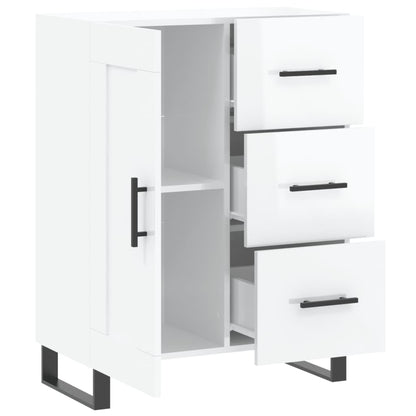 Příborník Bílý S Vysokým Leskem 69,5X34X90 Cm Kompozitní Dřevo