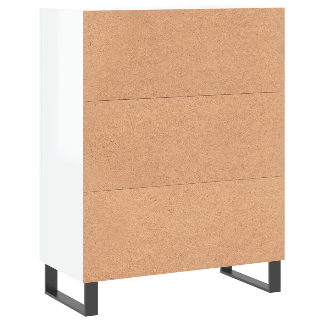 Příborník Bílý S Vysokým Leskem 69,5X34X90 Cm Kompozitní Dřevo